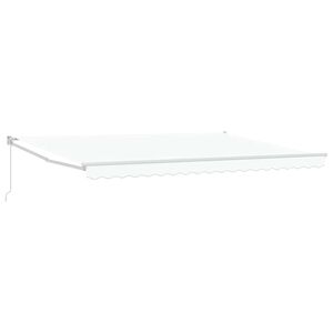 vidaXL Awning Retractable White 450 x 300 x 165 cm Polyester and Metal