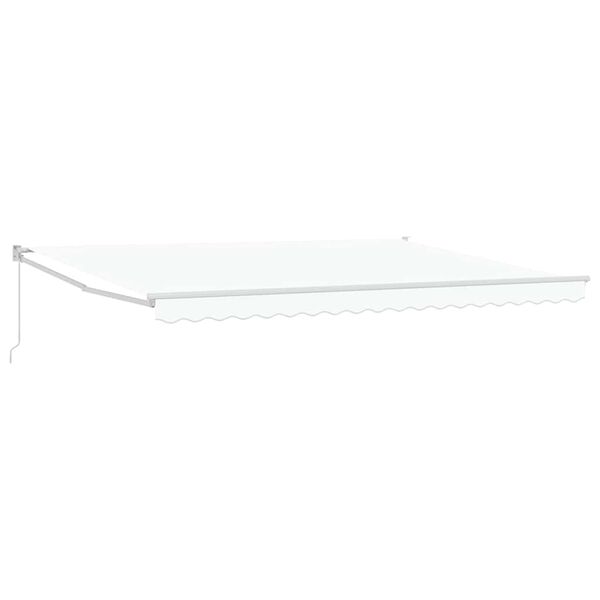 vidaXL Awning Retractable White 450 x 300 x 165 cm Polyester and Metal