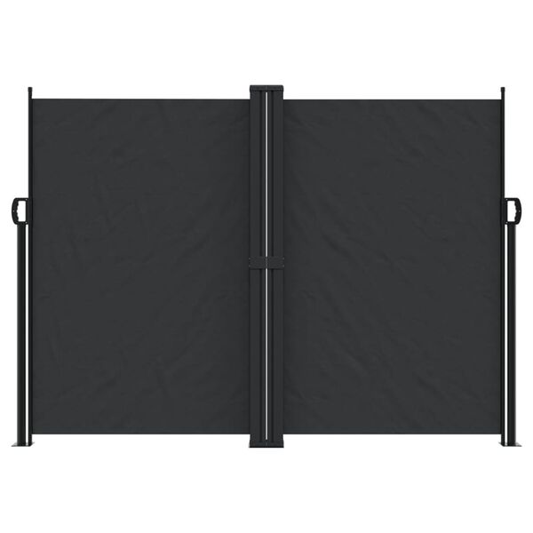 vidaXL Retractable Side Awning Black 180x1200 cm