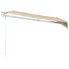 vidaXL Retractable Awning Yellow and White 3x2.5 m Fabric and Aluminium