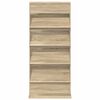 vidaXL Magazine Rack Sonoma Oak 70 x 41 x 156 cm Engineered Wood