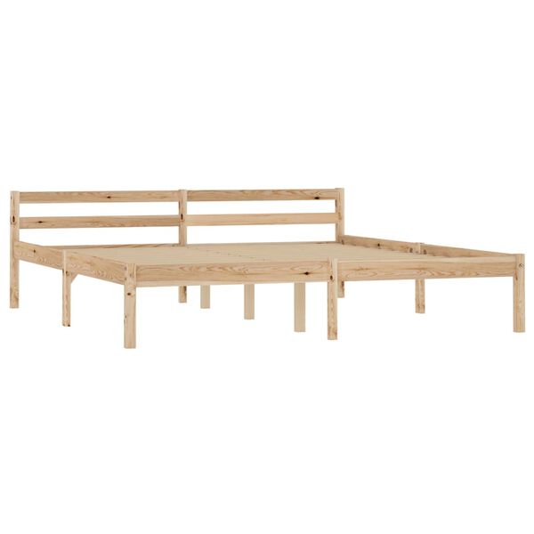 vidaXL Bed Frame without Mattress with 2 Drawers Solid Wood 180x200 cm Super King