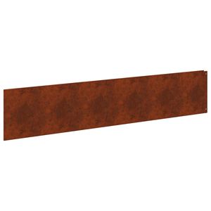 vidaXL Lawn Edging 20 pcs 100 x 22 cm Steel Rusty