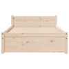 vidaXL Bed Frame without Mattress Solid Wood 90x190 cm Single Single