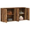 vidaXL Sideboard 2 pcs Old Wood 79 x 38 x 80 cm Engineered Wood