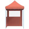 vidaXL Party Tent Folding Terracotta 200 x 200 x 306 cm Oxford Fabric