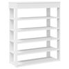 vidaXL Shoe Rack White 80x30x98 cm Engineered Wood