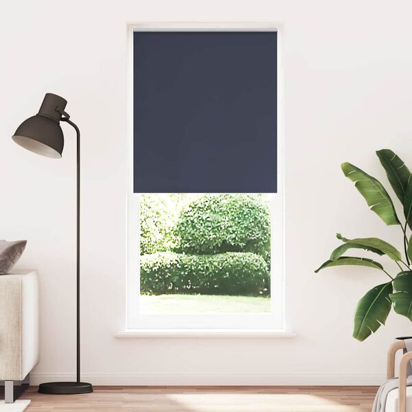 vidaXL Roller blind blackout 124.4x230 cm Fabric Width 120 cm marine