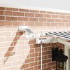 vidaXL Automatic Retractable Awning with LED Anthracite&White 400x300 cm