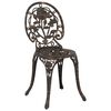 vidaXL Garden Bistro Set 3 pcs Bronze Aluminium