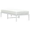 vidaXL Metal Bed Frame without Mattress White 80x200cm