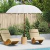 vidaXL Balinese Parasol with Base 260 210-220 cm