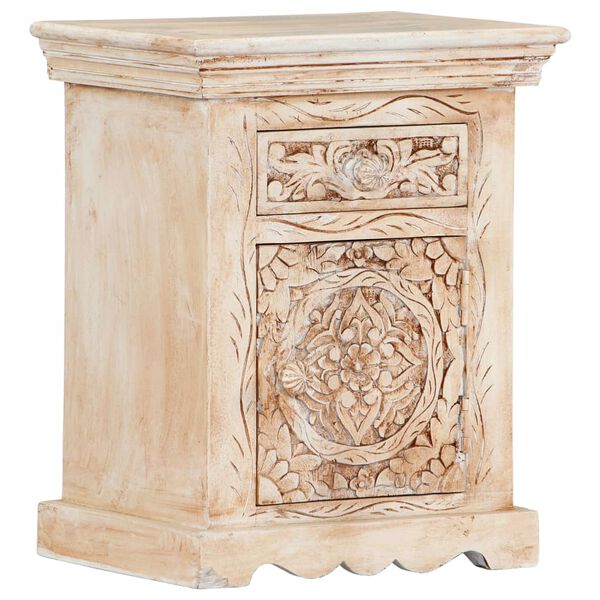 vidaXL Bedside Cabinet 40x30x50 cm Solid Mango Wood