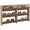 vidaXL Shoe Cabinet 2 pcs Artisan Oak 85 x 18 x 90 cm Engineered Wood