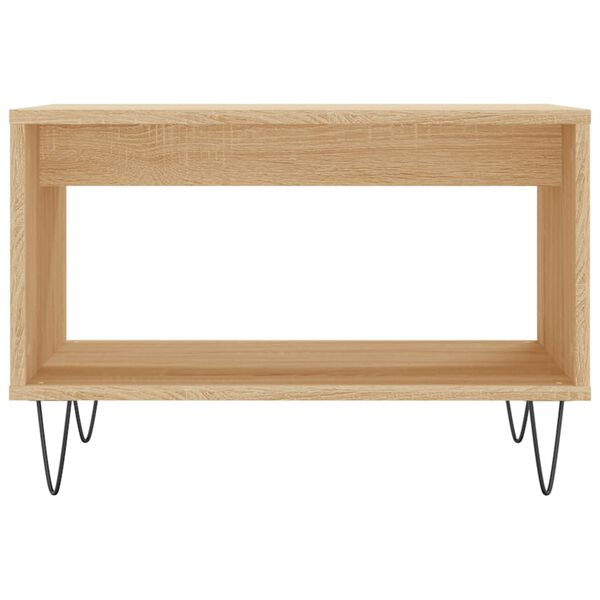 vidaXL Coffee Table Sonoma Oak 60x50x40 cm Engineered Wood