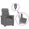 vidaXL Electric Recliner Chair Dark Grey Microfiber Fabric