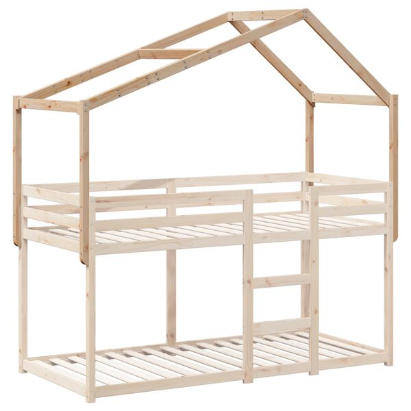 vidaXL Kids' Bed Roof 213x95.5x144.5 cm Solid Wood Pine