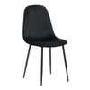 Venture Home Dining Chairs 2 pcs Polar Velvet Black