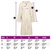 vidaXL Bathrobe KINN Cream XL Cotton
