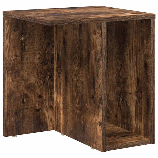 vidaXL End Table Smoked Oak 37 x 32 x 40 cm Engineered Wood