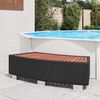 vidaXL Spa Step Poly Rattan 92x45x25 cm Black