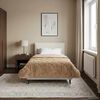 vidaXL Full Year Duvet Taupe 135 x 200 cm Microfiber and Teddy fleece