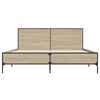 vidaXL Bed Frame without Mattress Sonoma Oak 160x200 cm