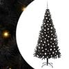 vidaXL Christmas Tree Black 240 cm PVC