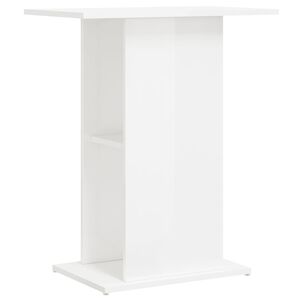 vidaXL Aquarium Stand High Gloss White 60.5x36x72.5 cm Engineered Wood