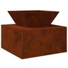 vidaXL Fire Pit Rusty 50 x 50 x 40 cm Weathering Steel