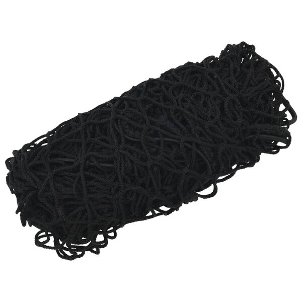 vidaXL Trailer Net with Elastic Rope Black 2.5x1.5 m PP
