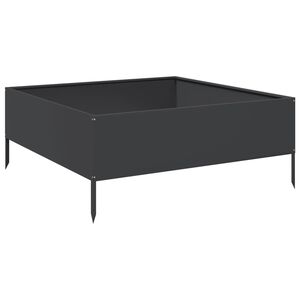 vidaXL Garden Raised Bed Black 100x100x41 cm Steel