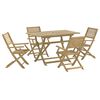 vidaXL 5 Piece Garden Dining Set Solid Wood Acacia