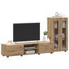 vidaXL TV Cabinet Set with Drawer FLORIN Artisan Oak Engineered Wood