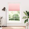 vidaXL Pleated Blind Pink 120x200 cm Fabric Width 119.4 cm Polyester