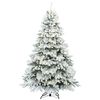 vidaXL Artificial Christmas Tree with 300 LEDs White 180 cm PE and PVC