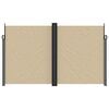 vidaXL Retractable Side Awning Beige 200x1200 cm
