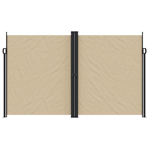 vidaXL Retractable Side Awning Beige 200x1200 cm