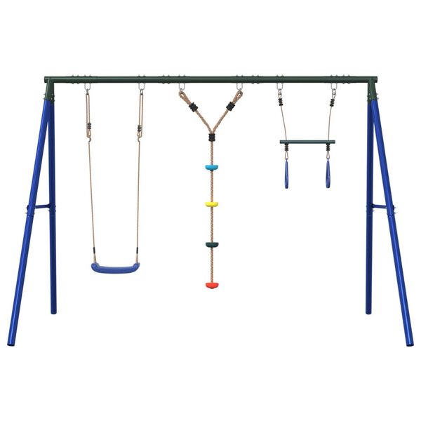 vidaXL Outdoor Swing Set with Swing, Trapeze, Ladder