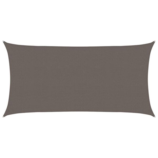 vidaXL Sunshade Sail HDPE 2x3.5 m Anthracite