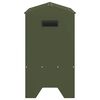 vidaXL Livestock Feeding Trough Olive Green 79 x 35 x 62 cm