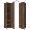 vidaXL Highboard Brown Oak 40x42.5x185 cm Engineered Wood