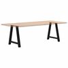 vidaXL Dining Table Legs A-Shaped 2 pcs Black 80x(72-73) cm Steel