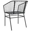 vidaXL Garden Chairs 2 pcs Black Poly Rattan