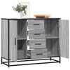 vidaXL Sideboard Grey Sonoma 92x35x76 cm Engineered Wood