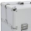 vidaXL Tool Case 47x36x20 cm Silver Aluminium