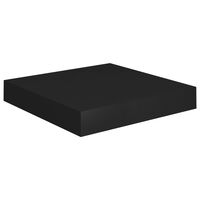 vidaXL Floating Wall Shelf Black 23x23.5x3.8 cm MDF