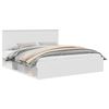 vidaXL Bed Frame with Headboard White 180 x 200 cm Solid Pine Wood