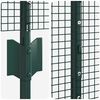 vidaXL Fence with Post Green 1.5 x 50 m Steel and PVC