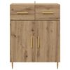 vidaXL Sideboard Artisan Oak 69.5 x 34 x 90 cm Engineered Wood
